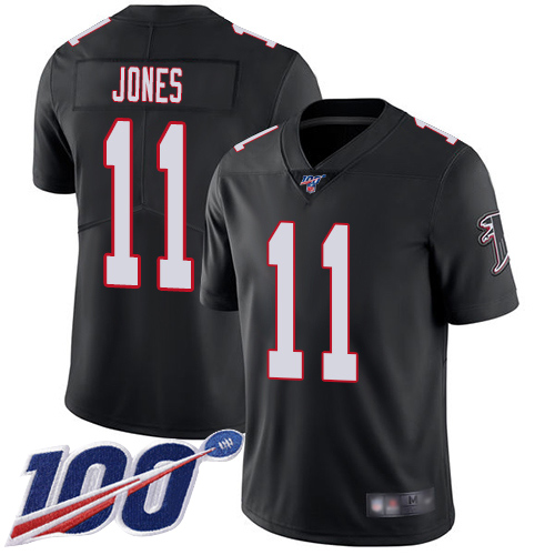 Atlanta Falcons Limited Black Men Julio Jones Alternate Jersey NFL Football #11 100th Season Vapor Untouchable->women nfl jersey->Women Jersey